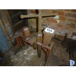 Swage block tools and stand