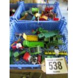 2 trays of diecast models