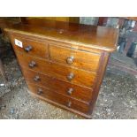 Mahogany chest of drawers (2 over 3 drawers)