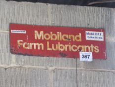 Mobiland Farm Lubricants sign 66cm x 21cm
