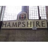 Hampshire sign 114cm x 48cm