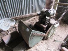 Dennis 24in motor mower Machine no 25674, c/w trailed seat