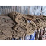 Large quantity of hessian sacks