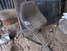 Trailed seat for motor mower