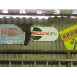 6 various advertising signs