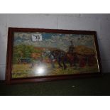 Horse & cart tapestry