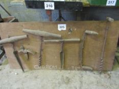 Coopers tools on display board