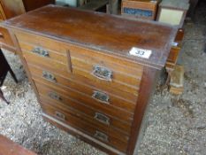 Oak chest of drawers (2 over 3 drawers)
