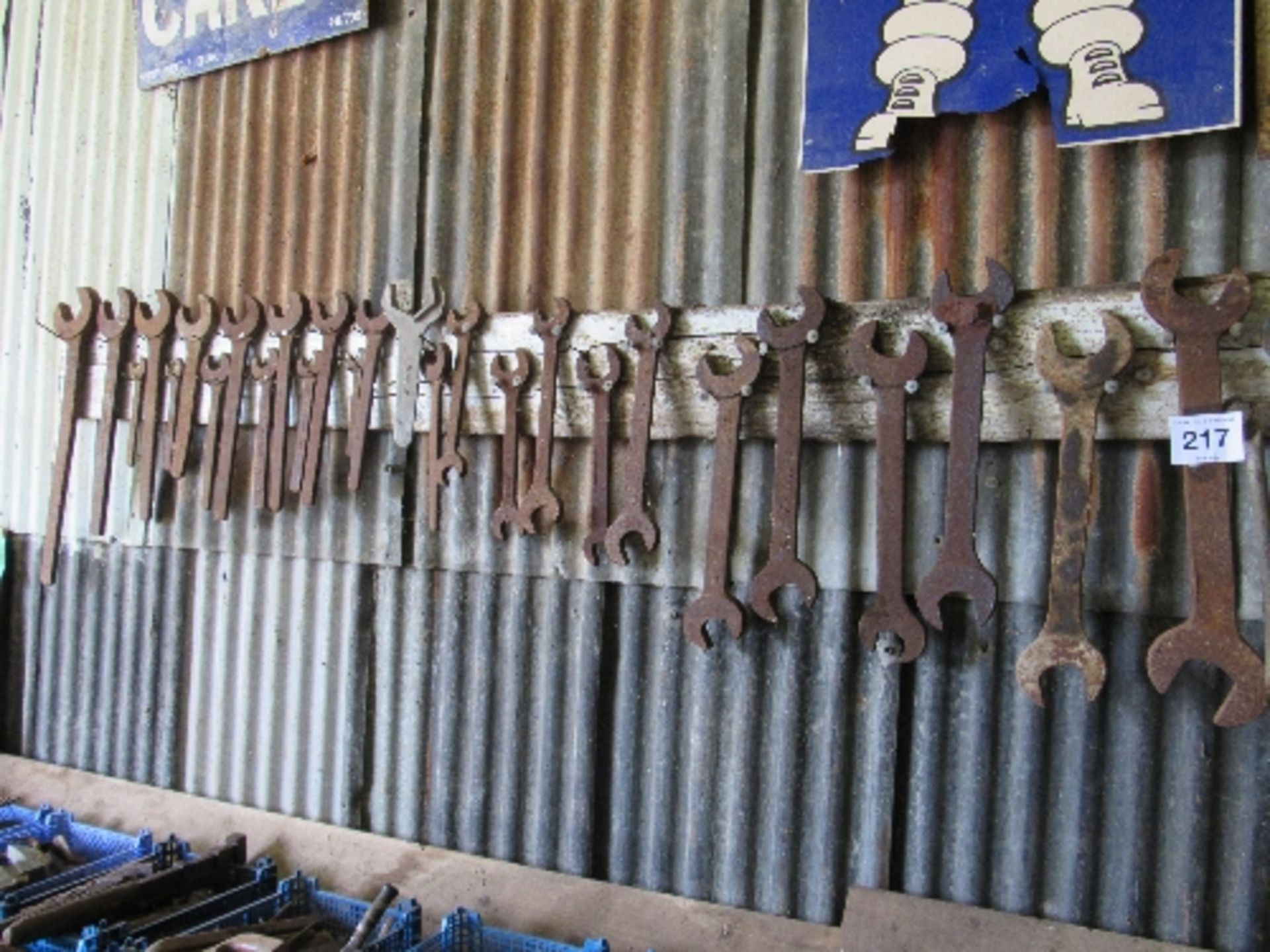 Various Whitworth spanners to include King Dick, Snailbrand - approx 50 and six tap keys