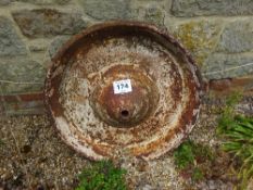 Cast iron pig trough