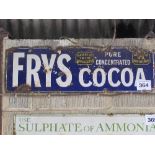 Frys Cocoa enamel sign 89cm x 30cm