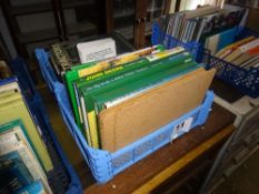 2 trays of tractor books