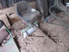 Trailed seat for motor mower