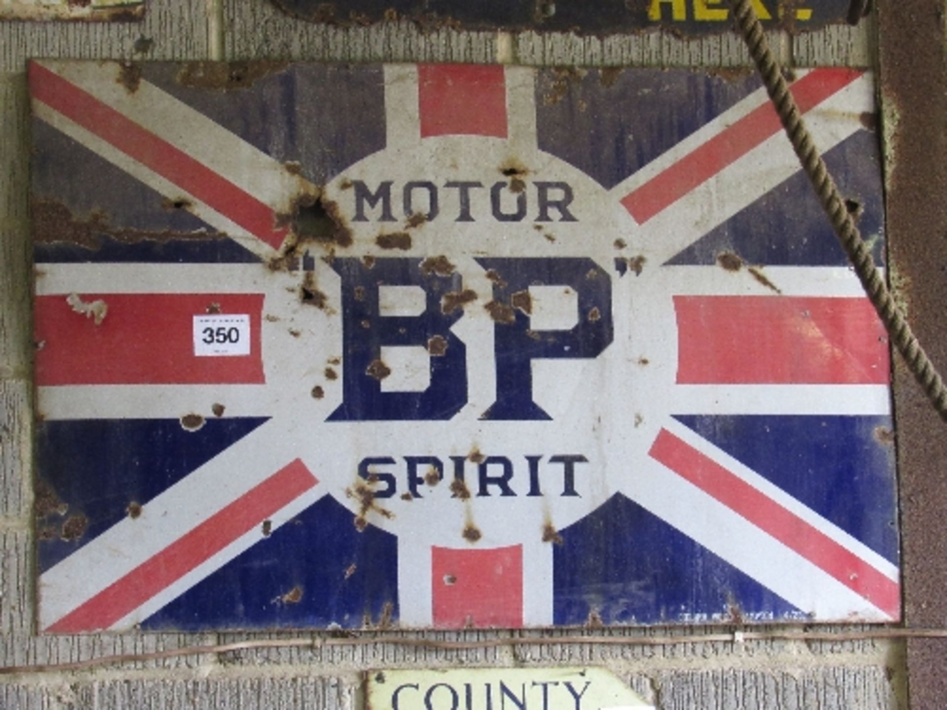 BP Motor Spirit sign 138cm x 91cm