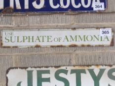 Use Sulphate of Ammonia enamel sign 88cm x 15cm