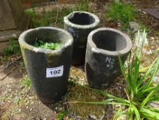 3 crucible smelting pots