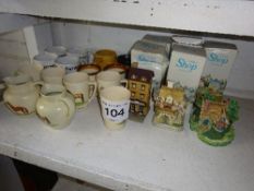 Village Shop collection cottages and various mugs
