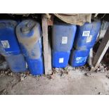 16 no 20 litre plastic oil drums