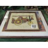 Traction engine print 53/250 'old Friends' by Howard White, 'the Busy Bee' no 3555 and 2