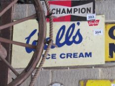 Walls Ice Cream sign 91cm x 51cm