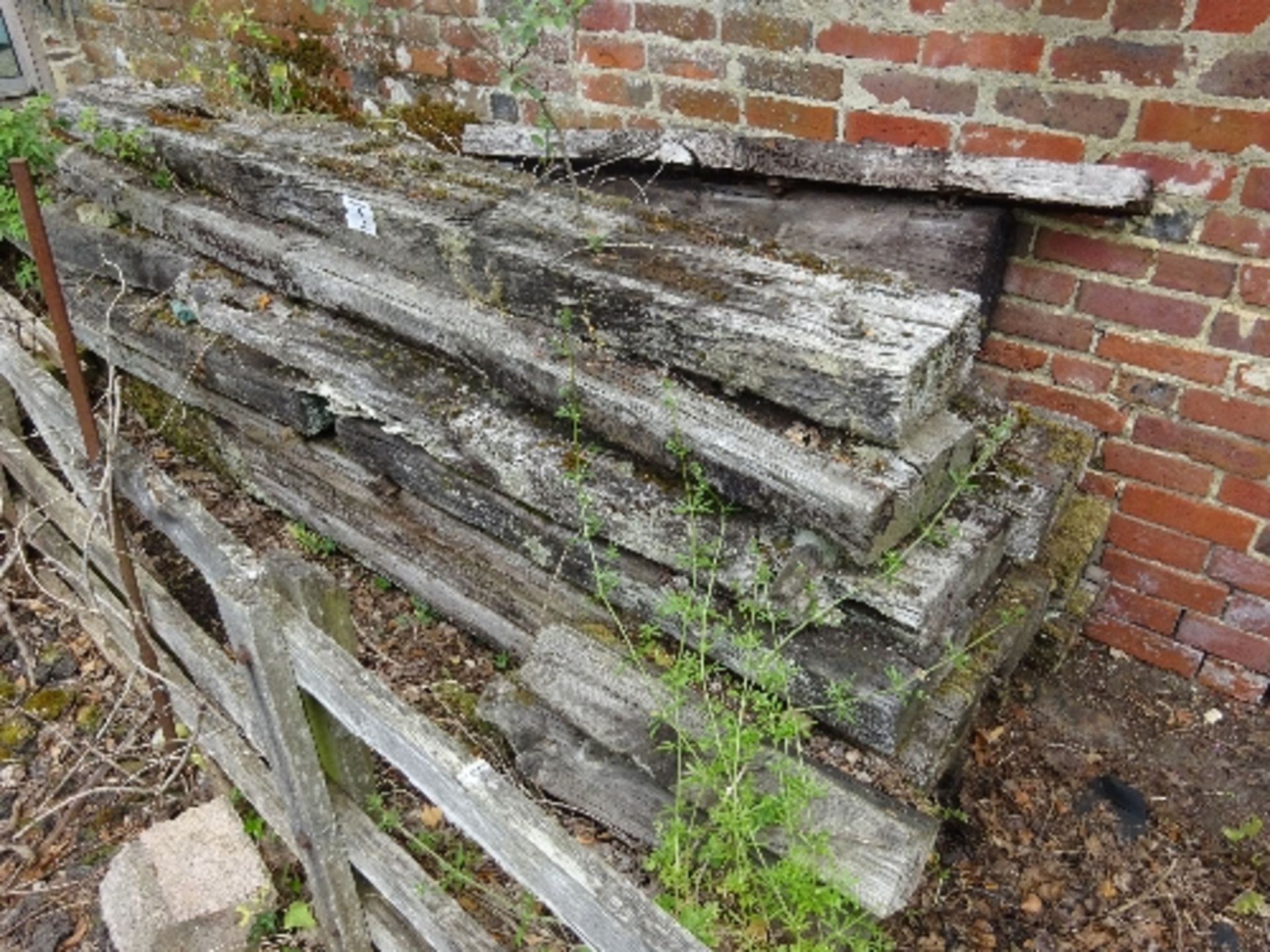 10 no (approx) railway sleepers