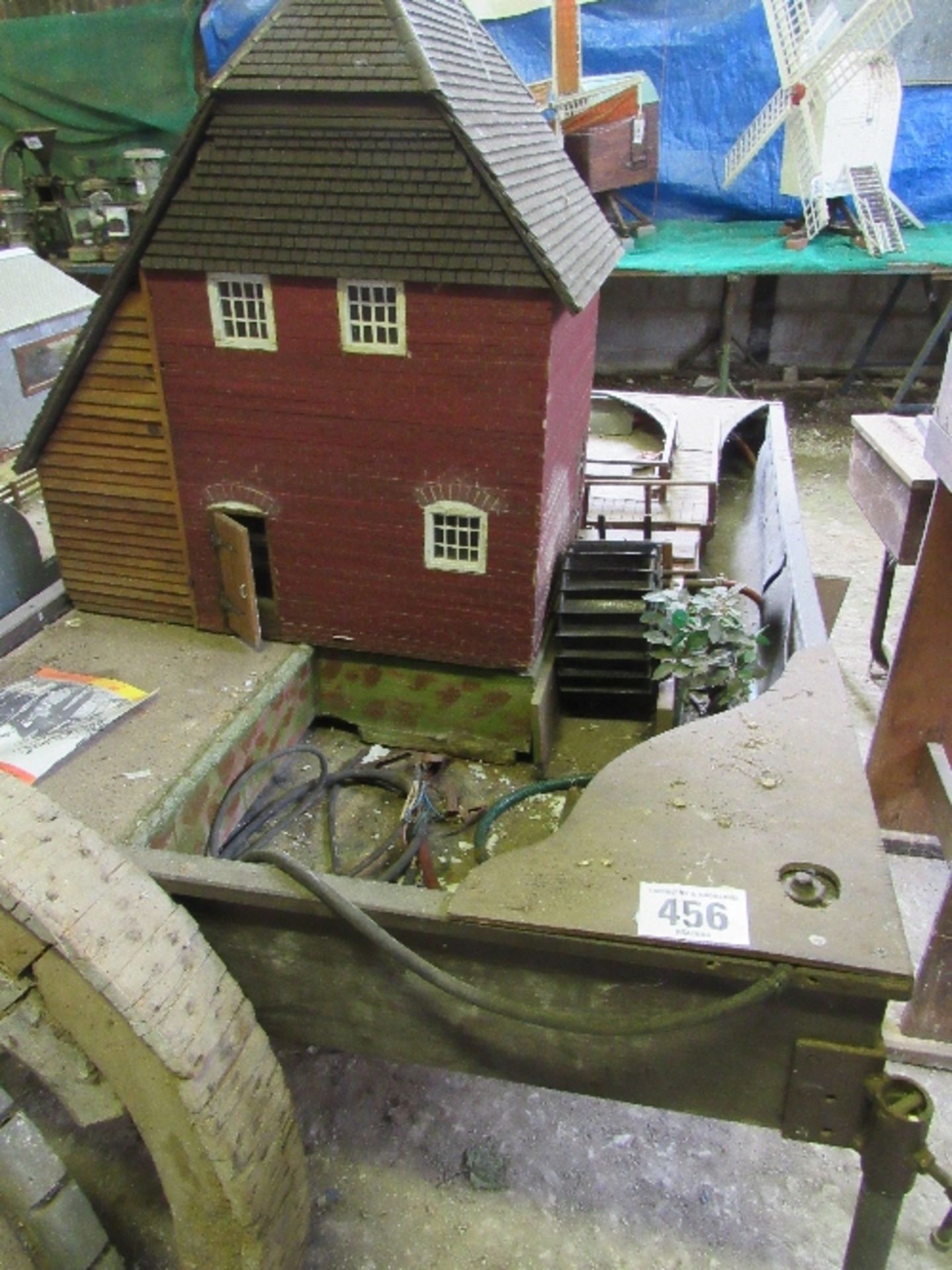 Water wheel and workshop model 183cm x 113cm