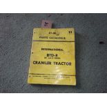 International BTD-8 crawler tractor parts catalogue