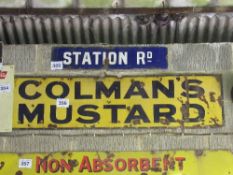 Colmans Mustard enamel sign 151cm x 41cm