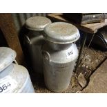 2 no 10 gallon iron churns