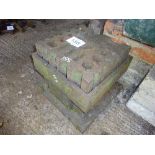 Swage block and cast iron stand