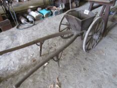 Wooden pony pulled one row seed drill about 1890-1900