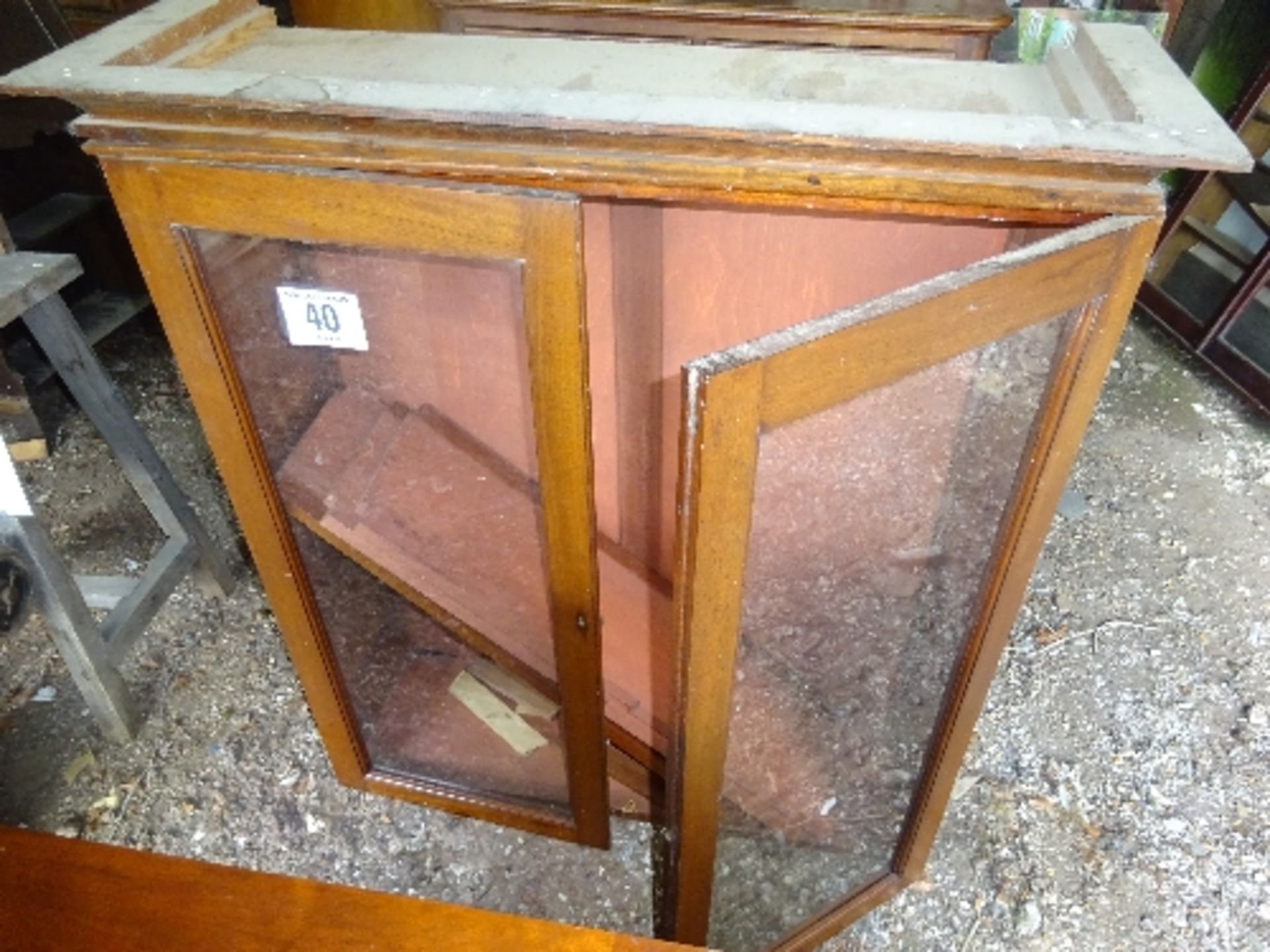 Mahogany display cabinet