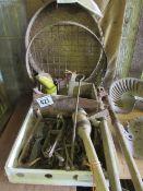 Hand tool, mole traps, horsemans sieve, potato sieve