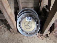 3 Mercedes wheel discs