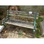 Wooden garden bench