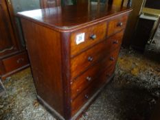 Mahogany chest of drawers (2 over 3 drawers)