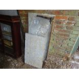 2 marble wash stand tops