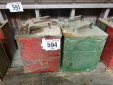 4 no 2 gallon petrol cans