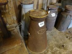 2 no 12 gallon iron churns