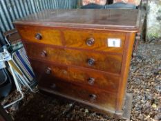 Mahogany chest of drawers (2 over 3 drawers)