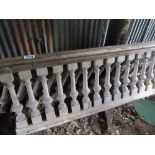 2 wooden bannister rails