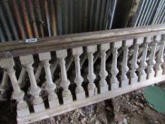 2 wooden bannister rails