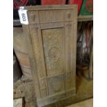 Decorative cast fireside plaque
