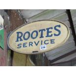 Rootes Service double sided sign 93cm x 53cm