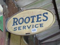 Rootes Service double sided sign 93cm x 53cm