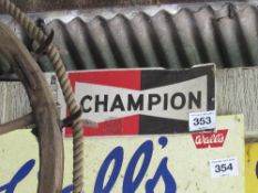 Champion Spark Plug sign 58cm x 24cm