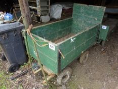 4 wheeled garden trolley and sides