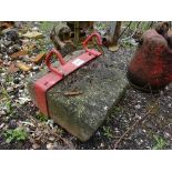 Concrete rear mounted tractor weight