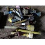 Quantity of assorted PTO shafts and guards