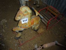 Childs tin horse see saw